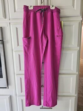 Landau Fuchsia Drawstring Scrub Pants